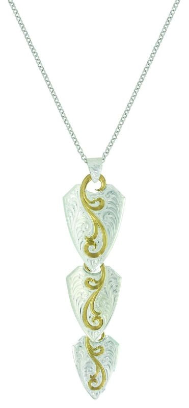 MontanaSilver Trailing Sun Wind Arrowhead Necklace