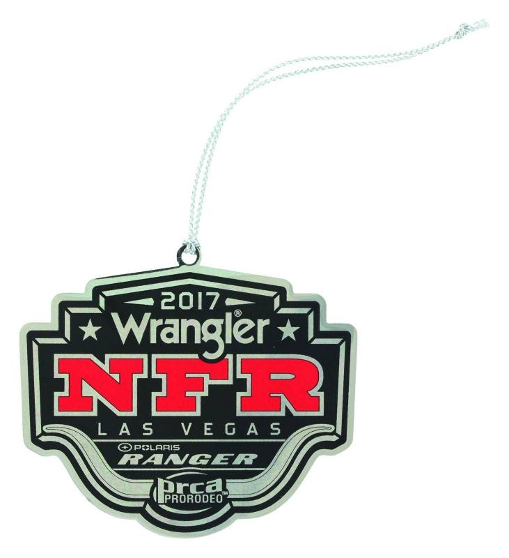 MontanaSilver 2017Wnfr Commemorative OrnamentBk/Wh