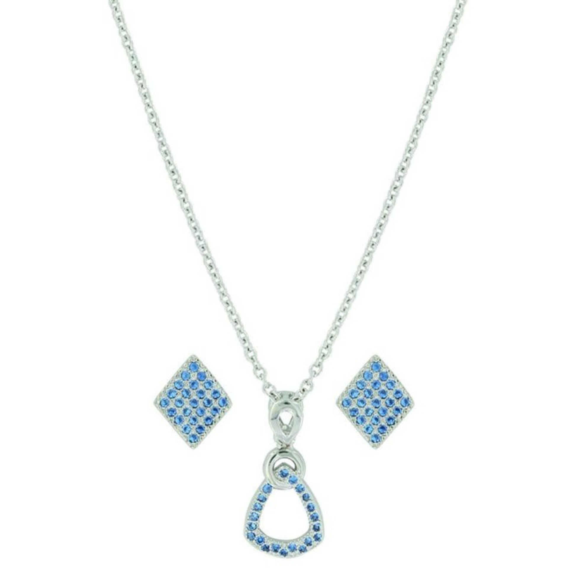 Montana Silver Bellwether Jewelry SetBk/Wh