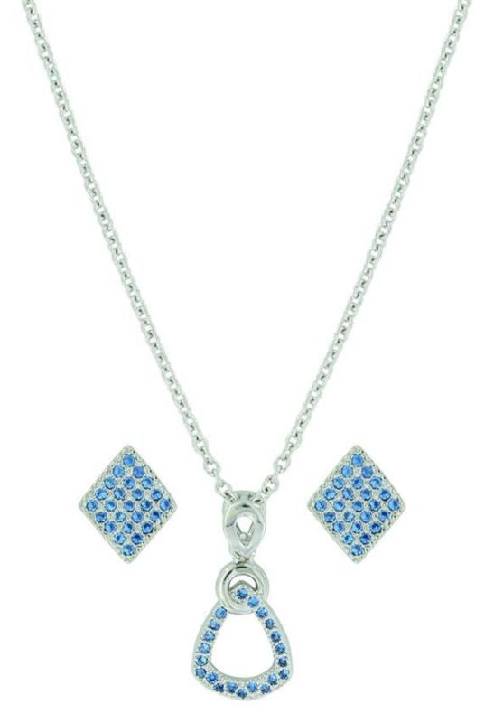 Montana Silver Bellwether Jewelry SetBk/Wh