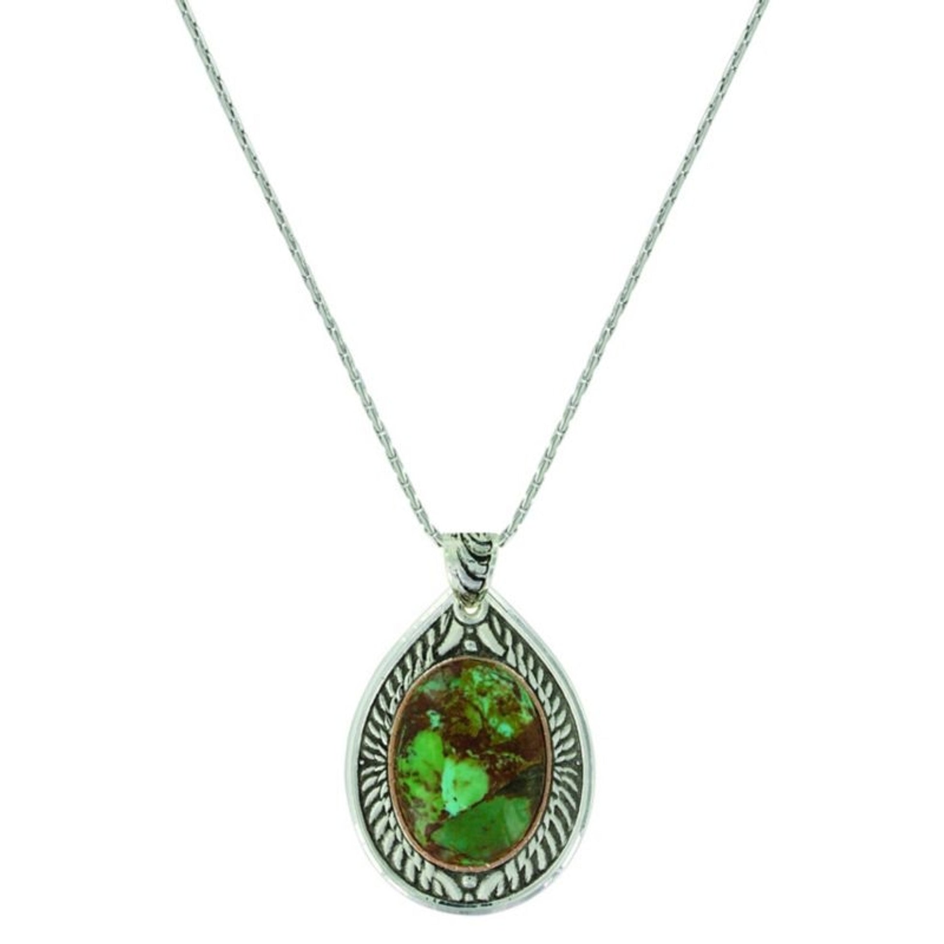 Montana Silver Feather Flight Turqu NecklaceBk/Wh