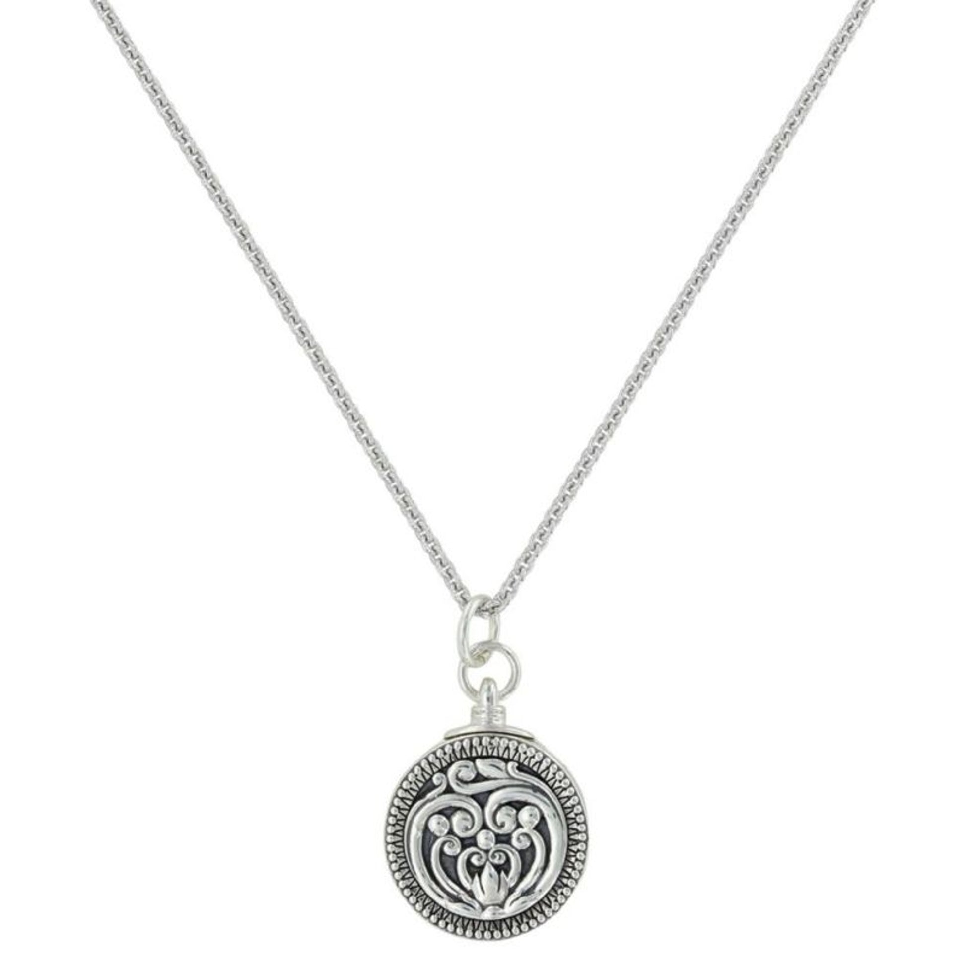 Montana Silver Hearts Flame Legacy Locket Necklace