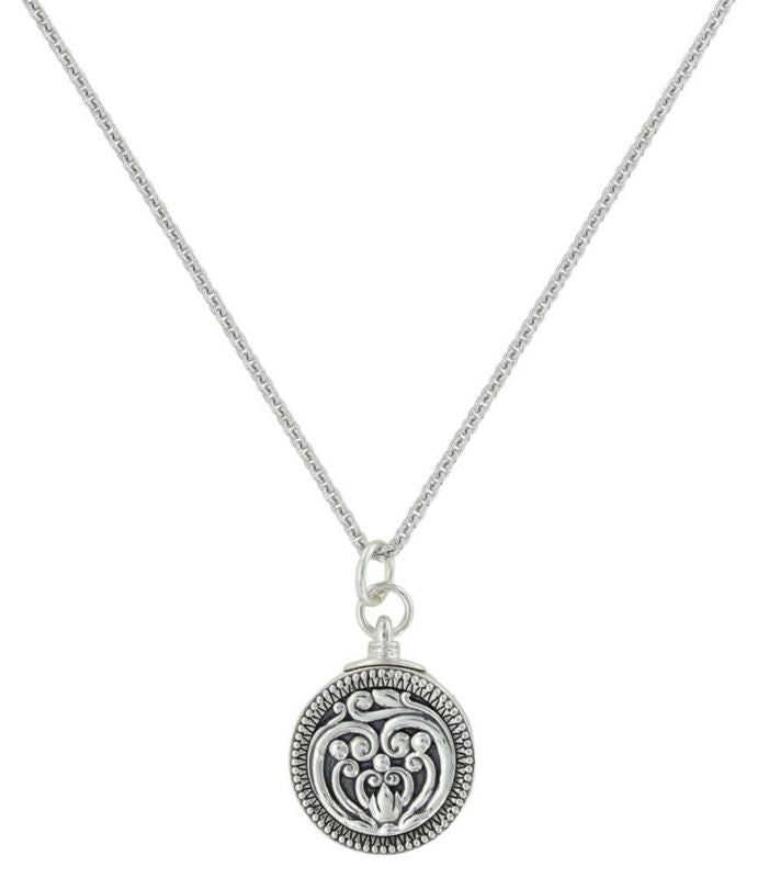 Montana Silver Hearts Flame Legacy Locket Necklace
