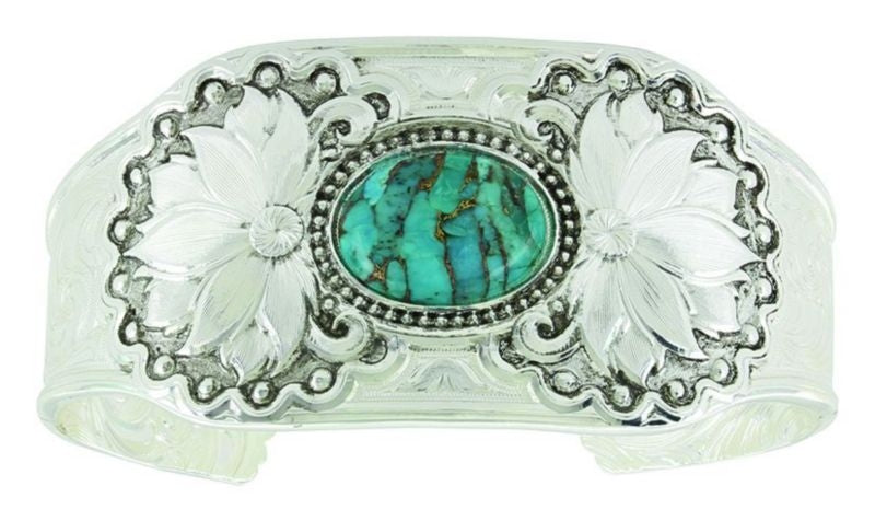 Holding Onto Nature Turquoise Cuff Bracelet