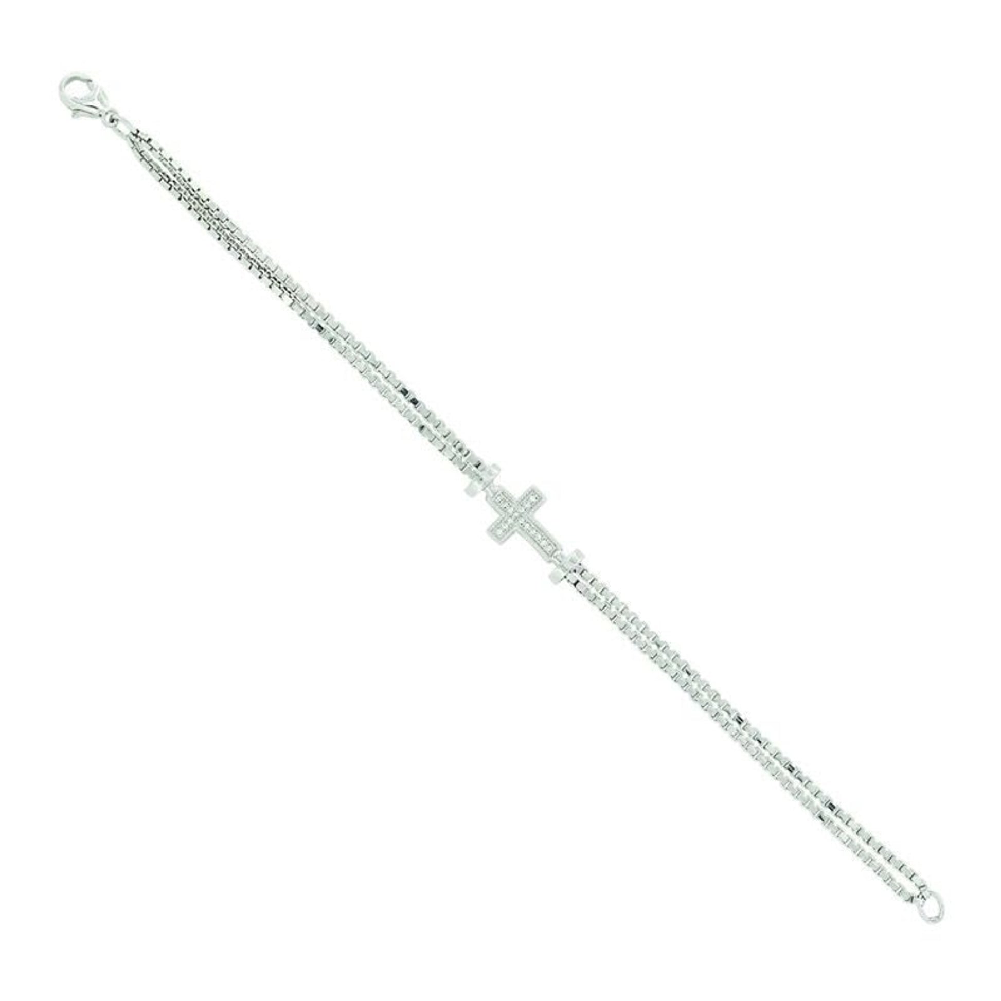 MontanaSilver In The Middle Of Faith BraceletBk/Wh