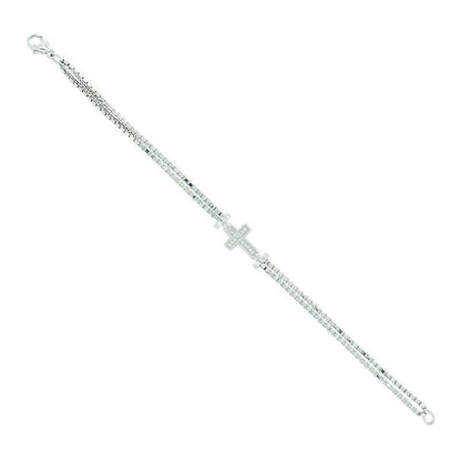 MontanaSilver In The Middle Of Faith BraceletBk/Wh