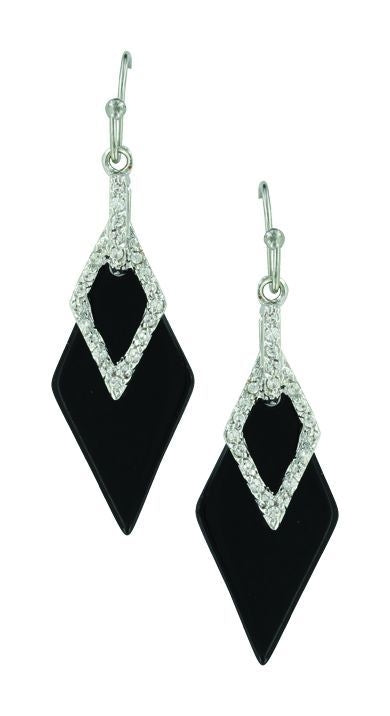 Montana Silver Midnight Double Diamond Earrings