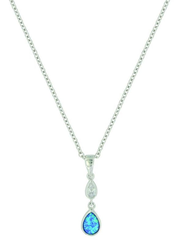 River Of Lights Falling Into Water Necklace