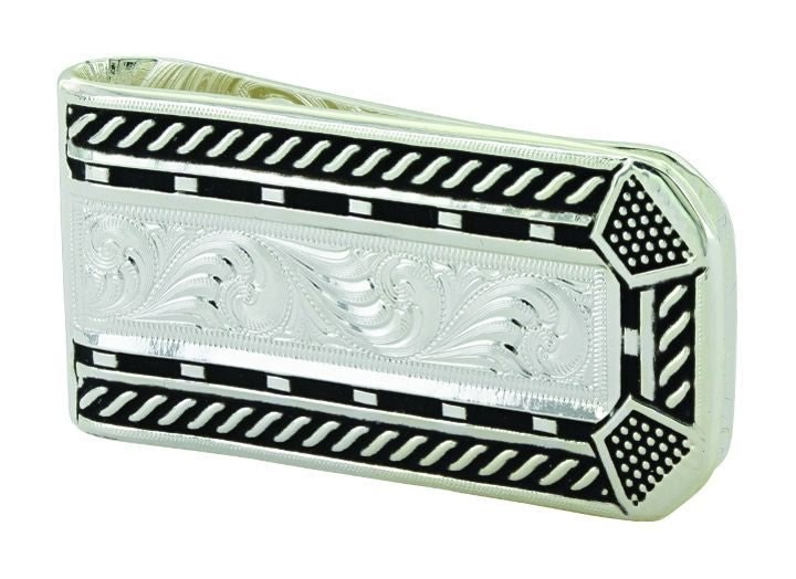 MontanaSilver Roped Horseshoe Nail Head Money Clip