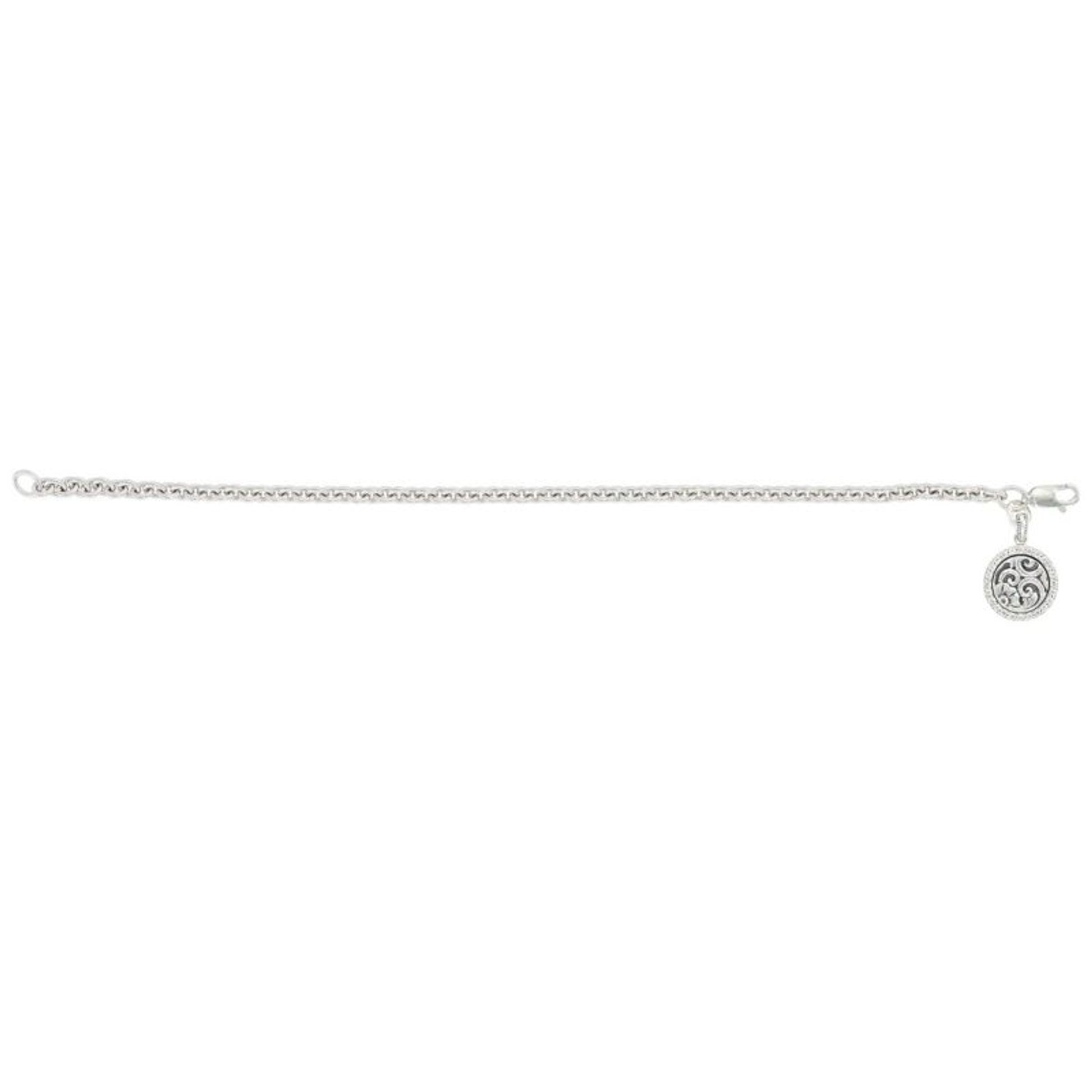 Montana Silver Secret Garden Charm BraceletBk/Wh