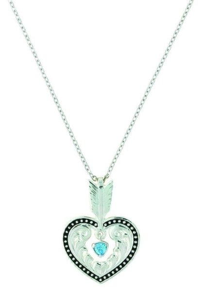 Shot In The Heart With A Big Sky Arrow Necklace