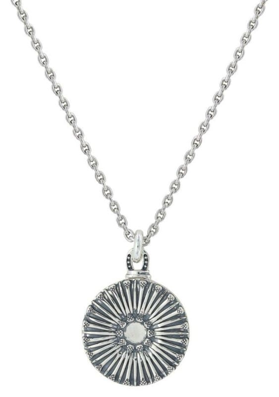 Sunflower Horseshoe Nail Locket Necklace