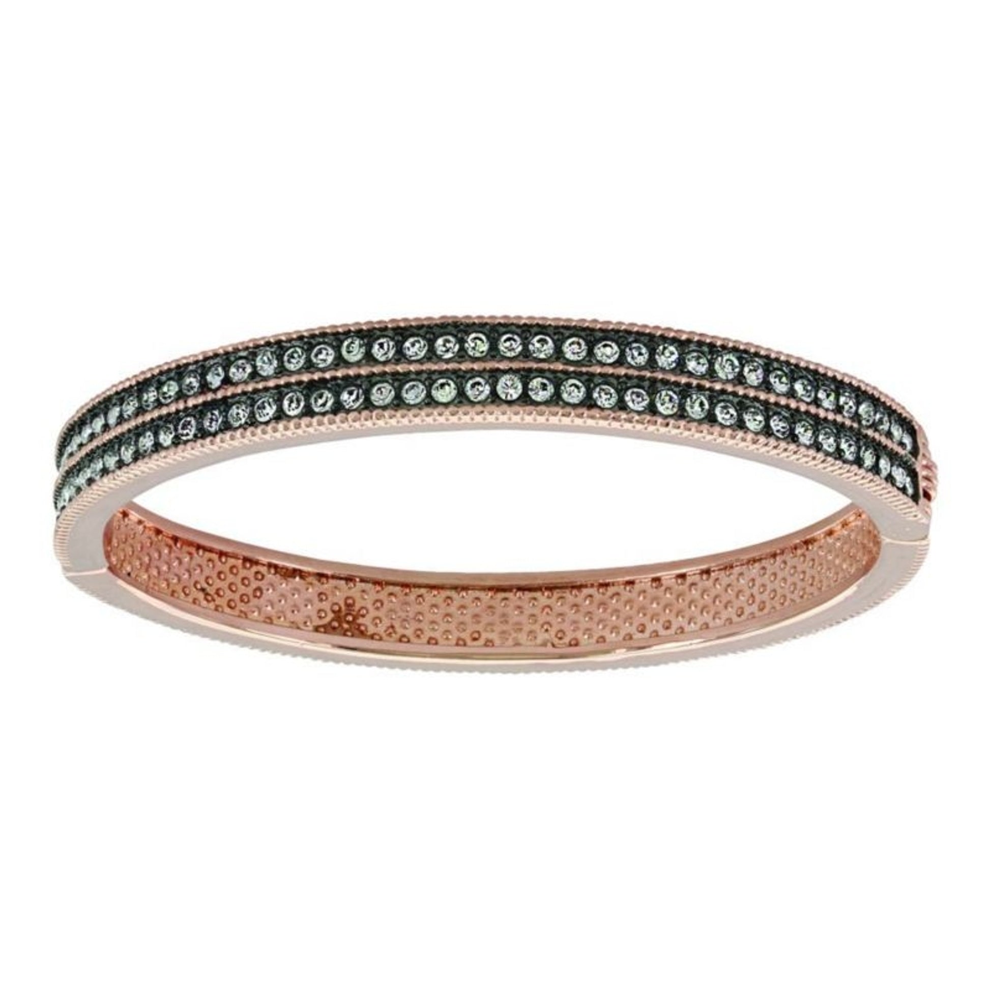 Montana Silver Sunset Lights Hinged BraceletBk/Wh