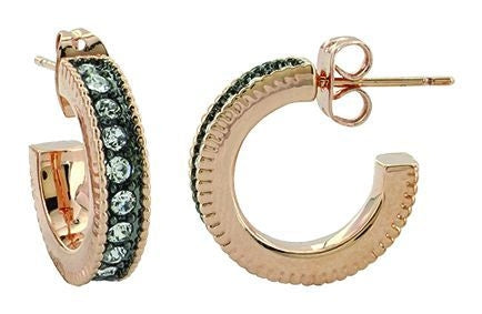 Montana Silver Sunset Lights Sm Hoop EarringBk/Wh