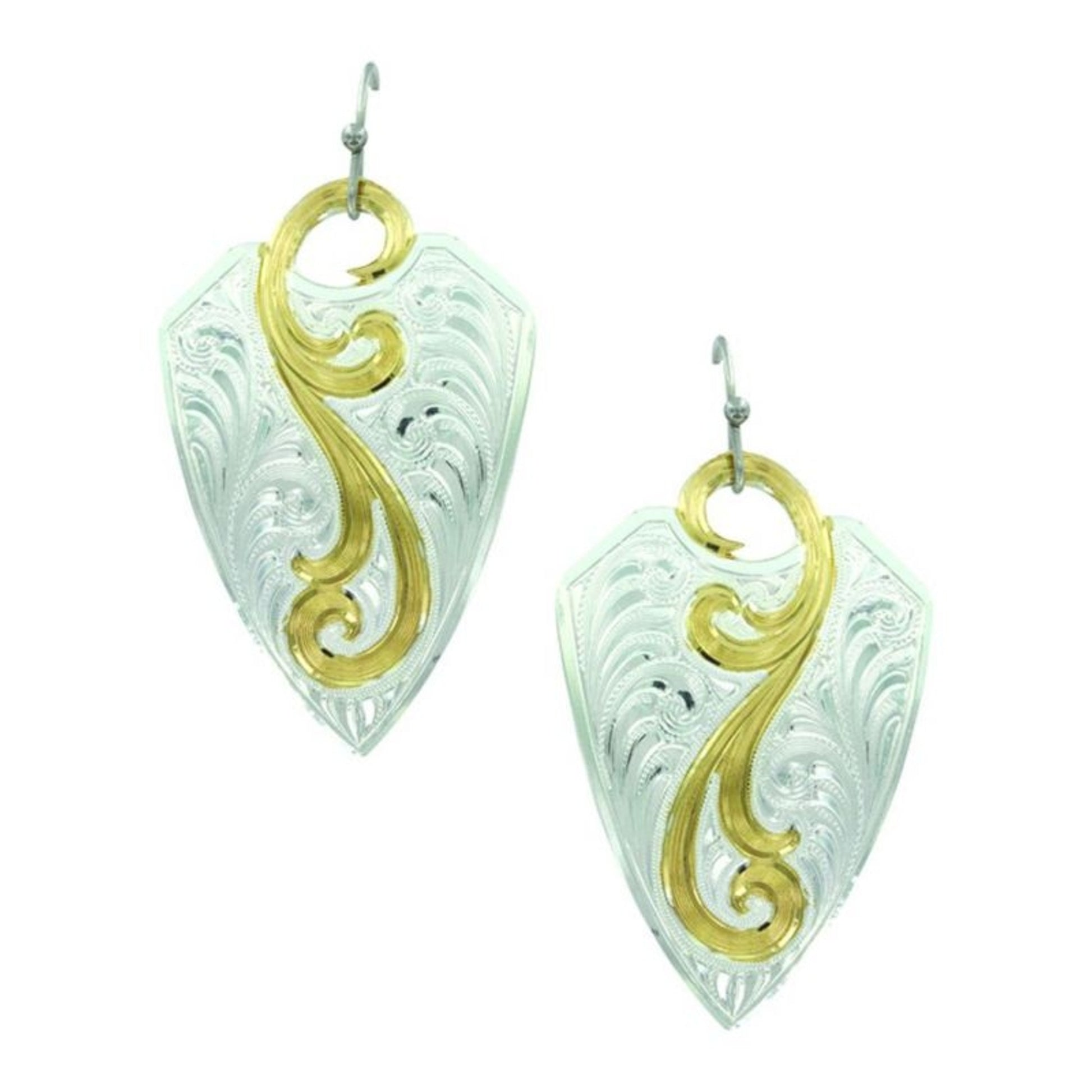 Trailing Sun Winds Solo Arrowhead Earrings