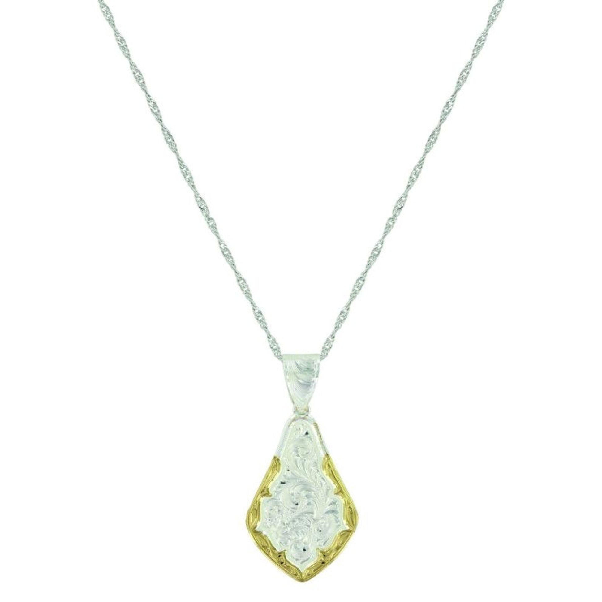Montana Silver Two Tone Scallop Ripple Necklace