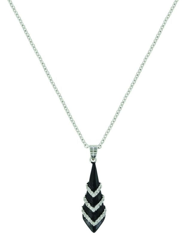 Montana Silver Wrapped In The Night NecklaceBk/Wh