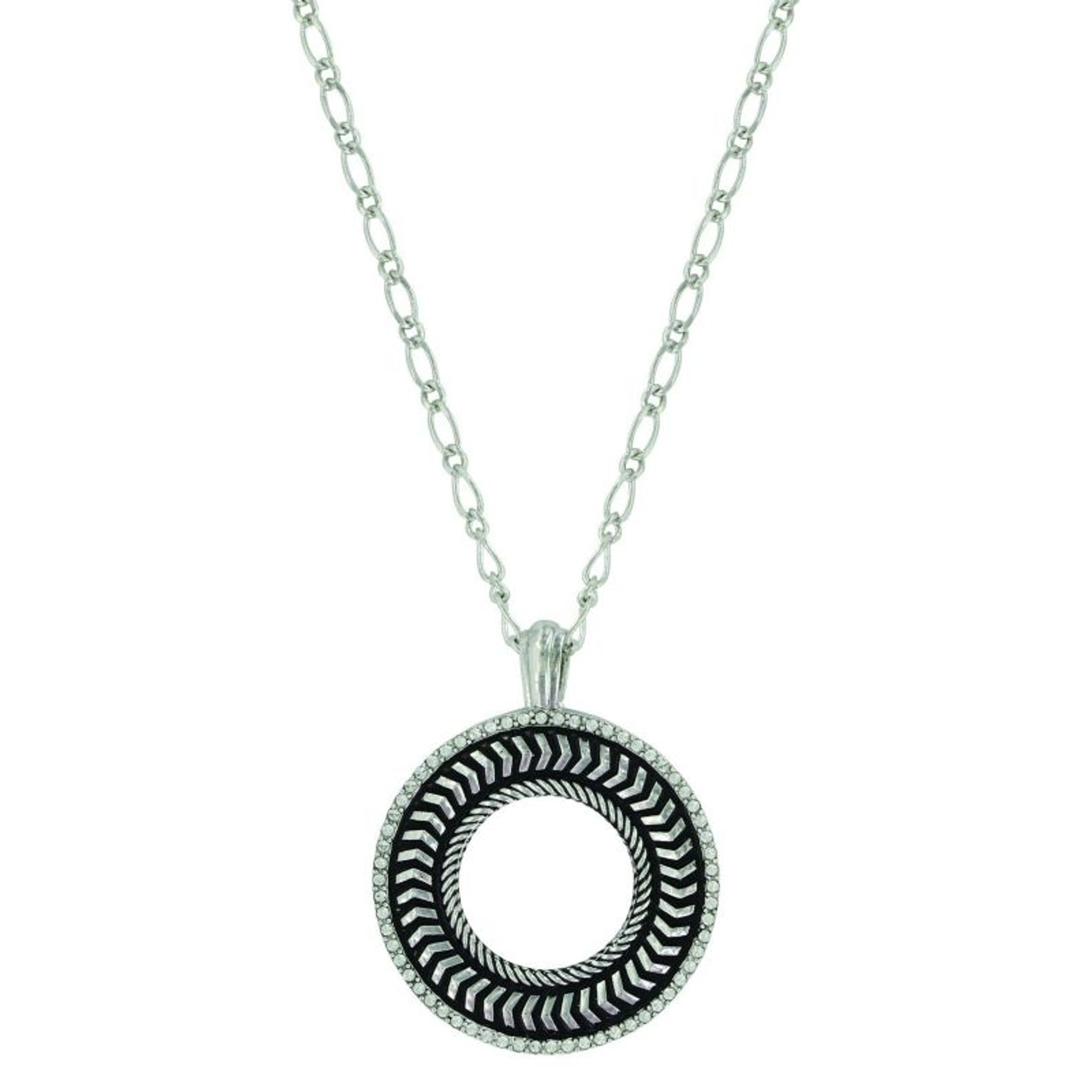 Montana Silver Wreathed In Strength NecklaceBk/Wh