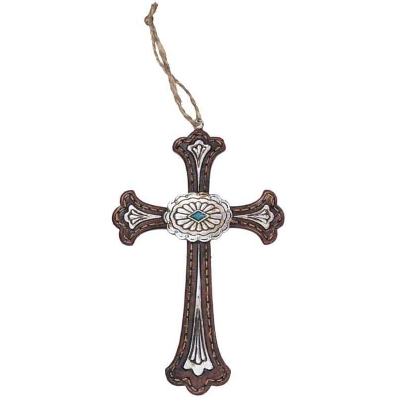 Orn Cross Concho Brn