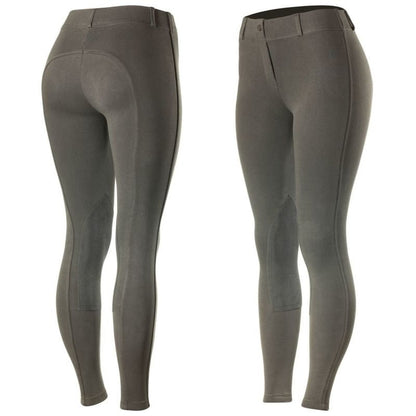 Horze Ella Womens PullOn Knee Patch Breeches 22 Bk