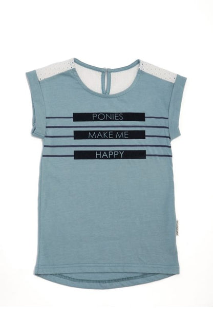 Horseware Girls Novelty Tee 3-4 Moroccan Blue