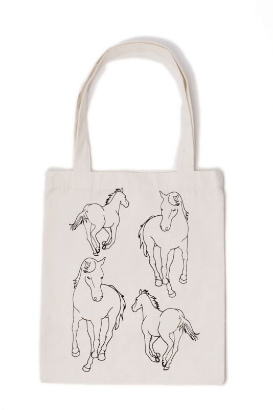 Horseware Recycled Cotton Tote Bag Vintage White