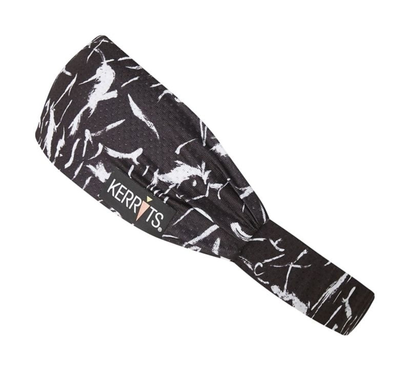 Kerrits Ladies Ice Fil Headband Blk Etched Horses