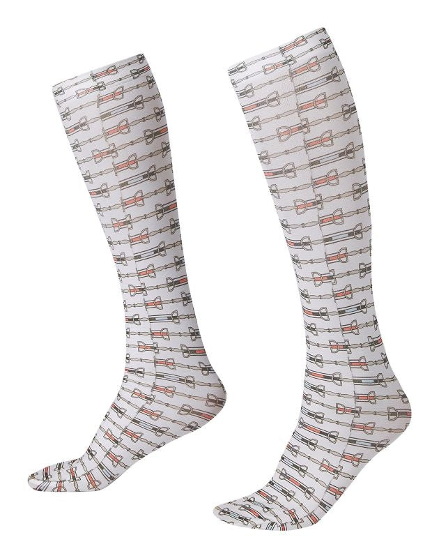 Kerrits Ladies Boot Sock White Link