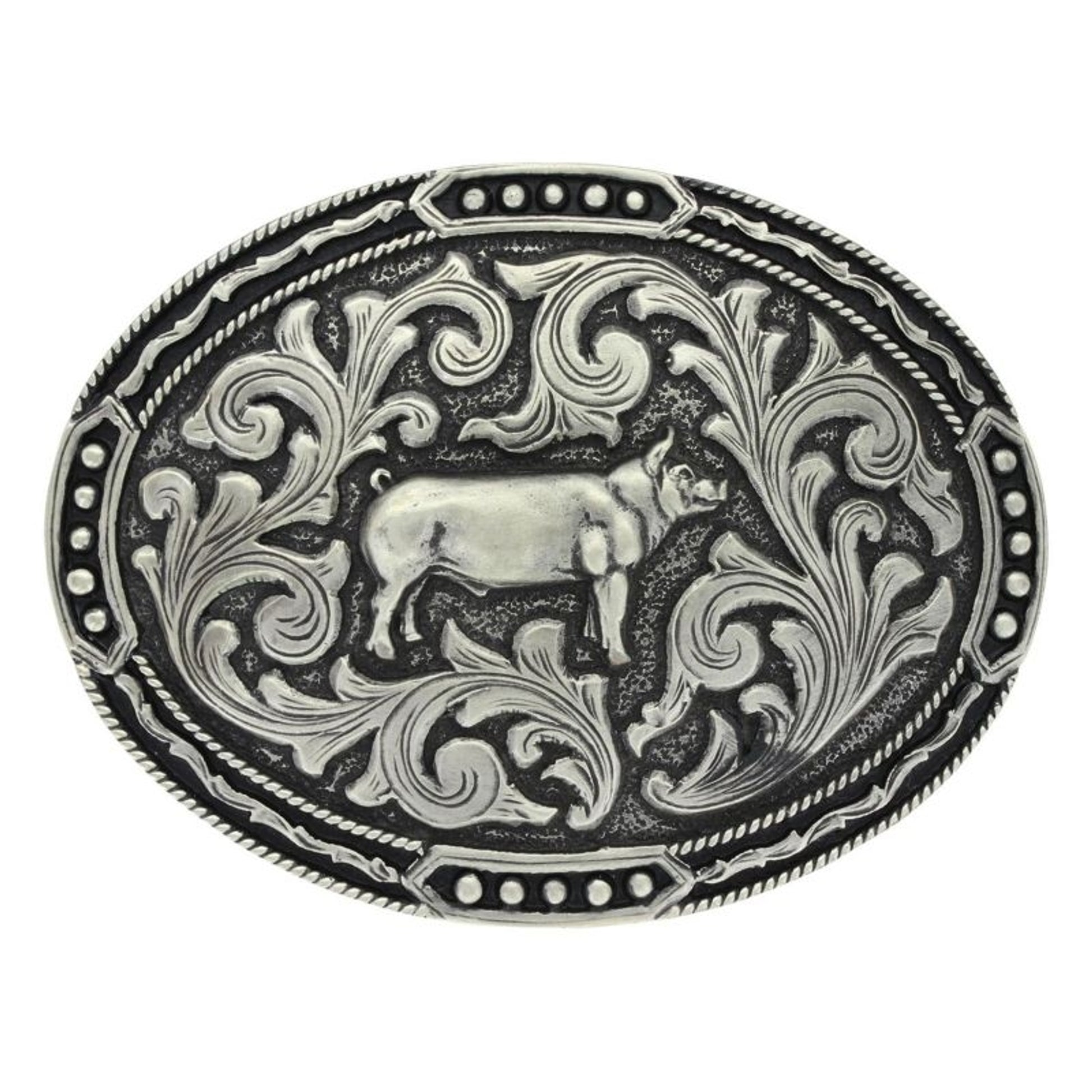 Attitude Antiqued Classic Show Pig Buckle Br