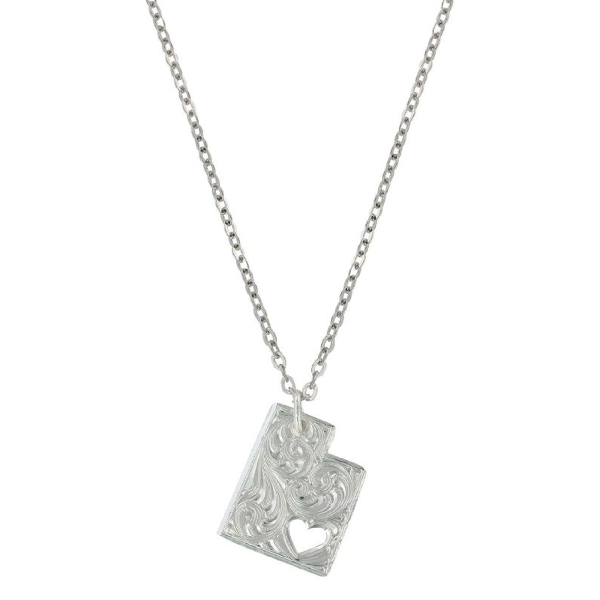 Montana Silver My Heart Belongs In Utah Necklace