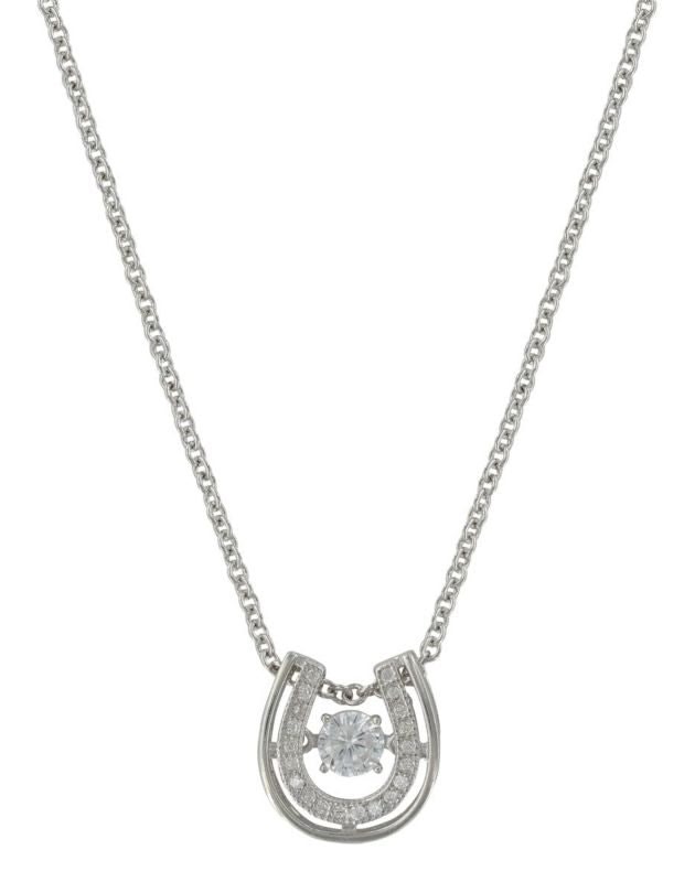 Montana Silversmiths Dancing Horseshoe Necklace