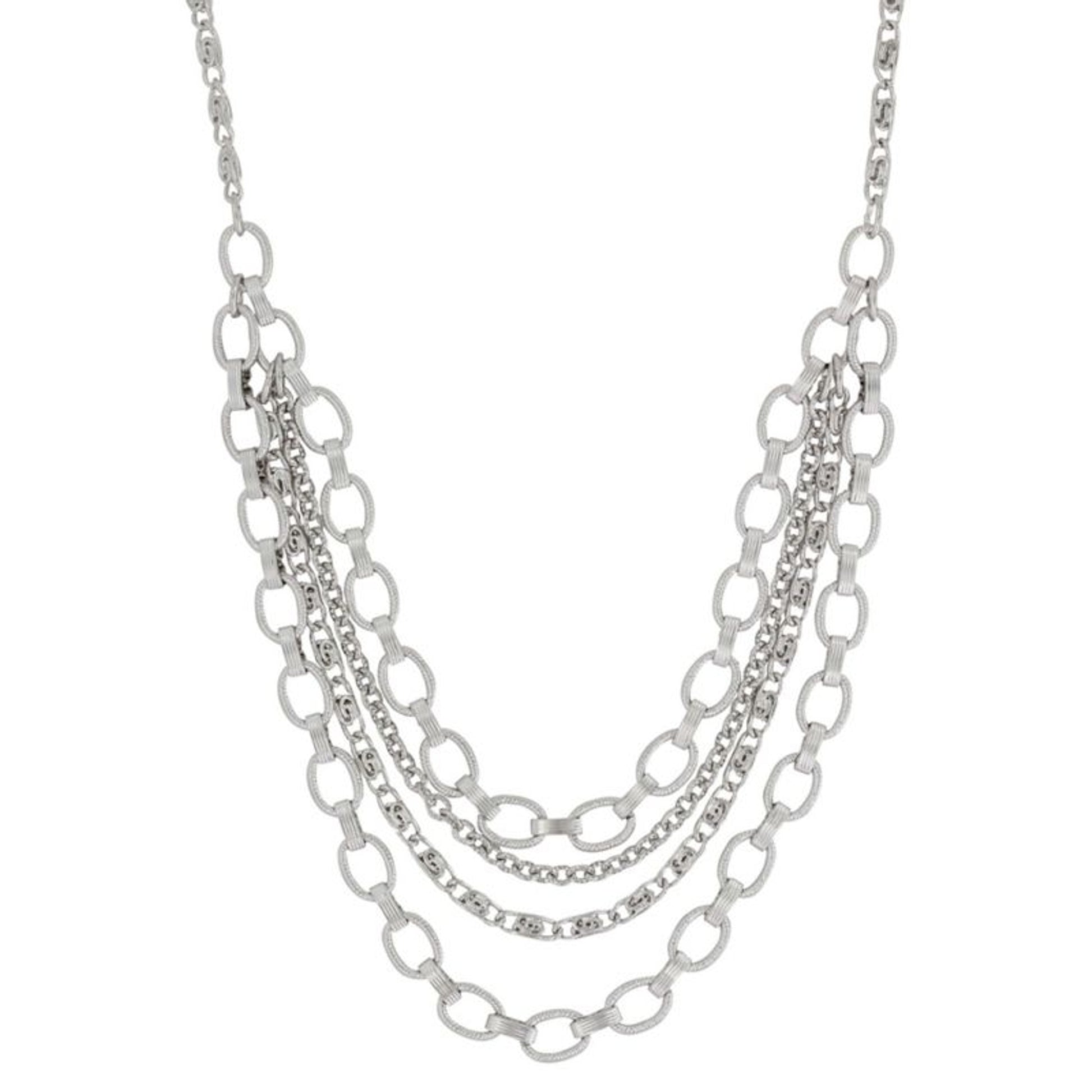 Montana Silversmith Multi Layer Oval Link Necklace