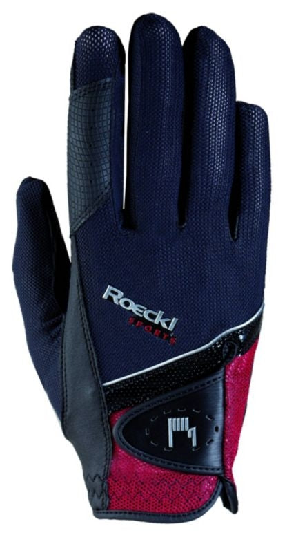 Roeckl Unisex Madrid Gloves 10.5 Black/Red