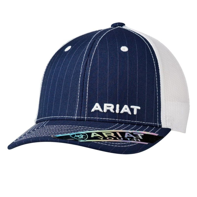 Ariat Youth Pinstripe Ball Cap Navy
