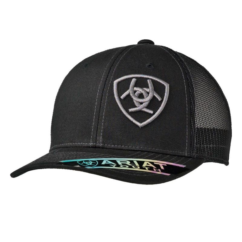 Ariat Youth Offset Logo Ball Cap Black