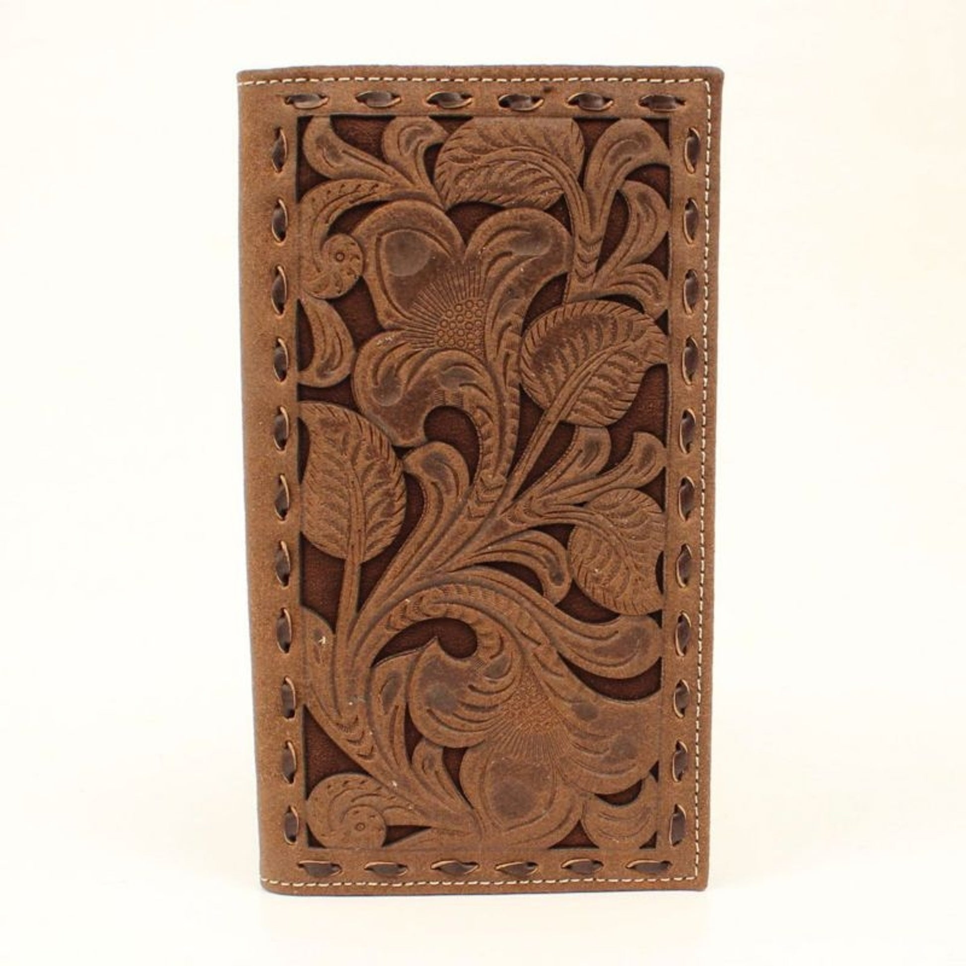 Nocona Floral Chocolate Underlay Rodeo Wallet