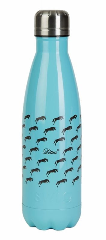 Lettia Stainless Steel Water Bottle 17oz Bk/Wh