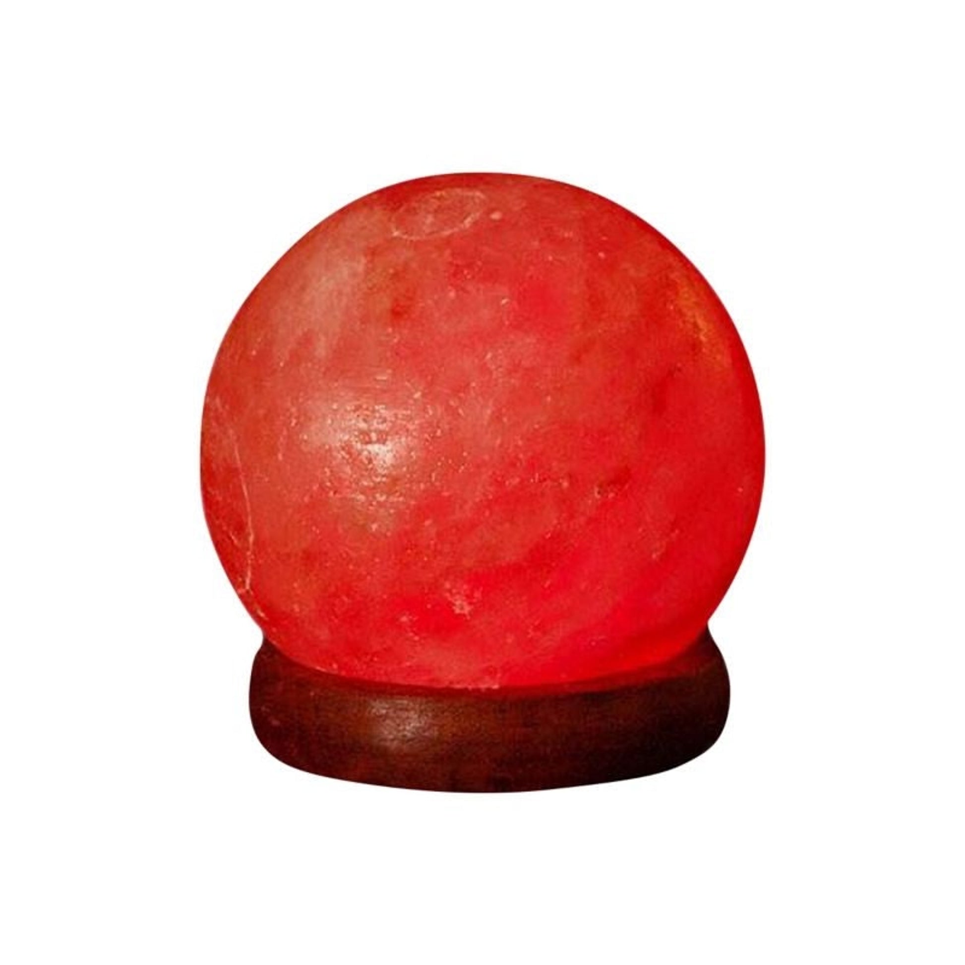 Himalayan Rock Salt Globe Lamp 1lb Bk/Wh