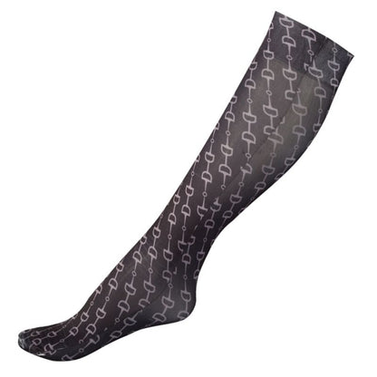 HorZe Kids Amira Thin Printed Socks Black/Gray