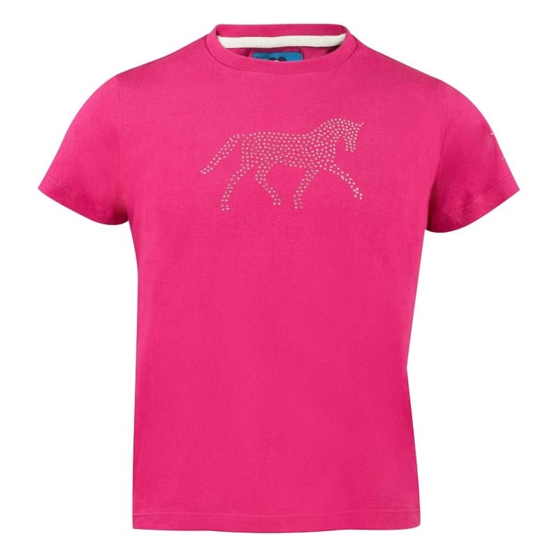 HorZe Kids Abbie T-shirt with Crystals XS Pink