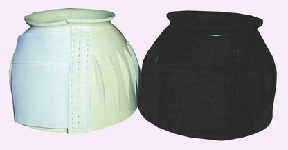 Rubber Boot Bell Pair with Hook And Loop Medium Whit