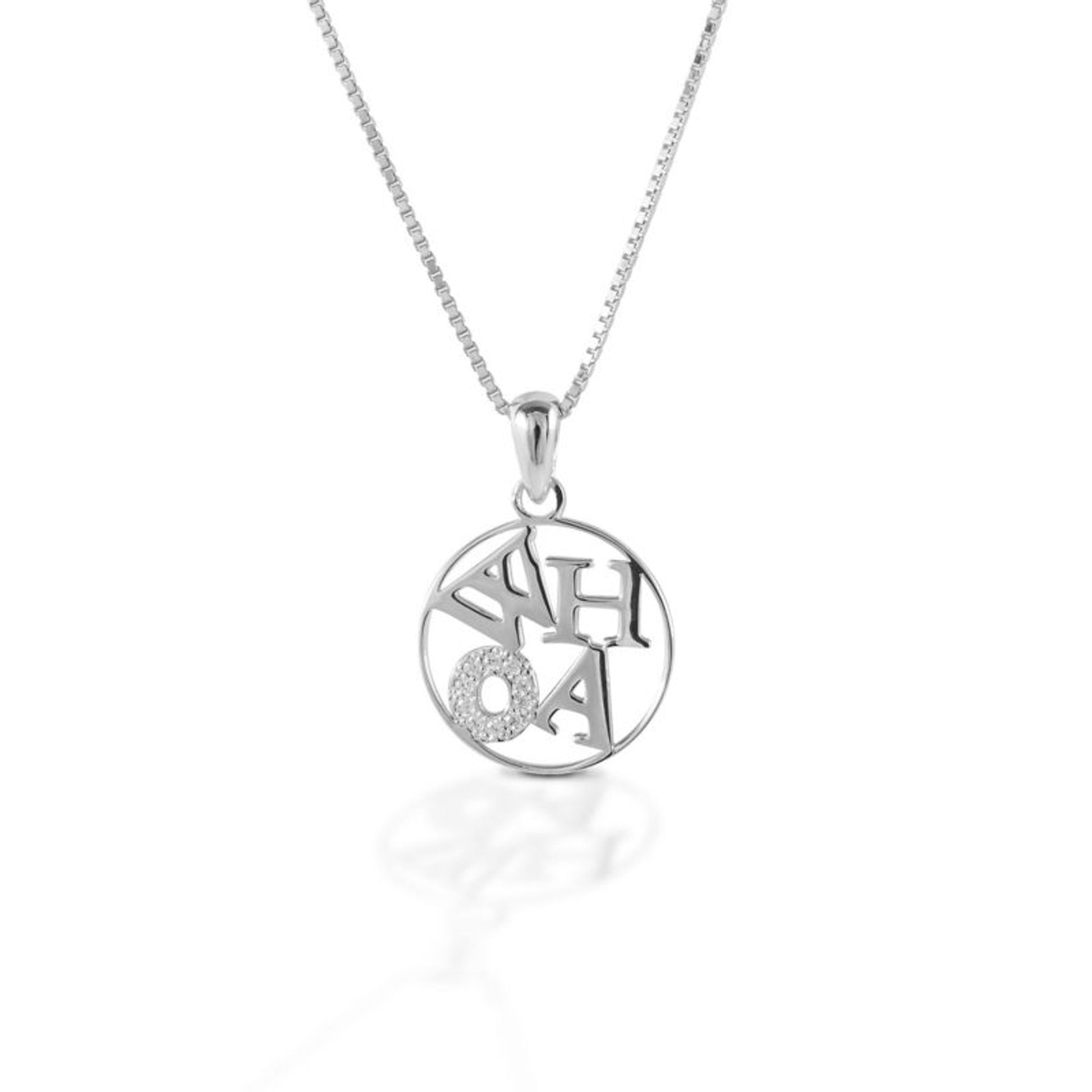 Kelly Herd Sterling Silver Whoa Pendant