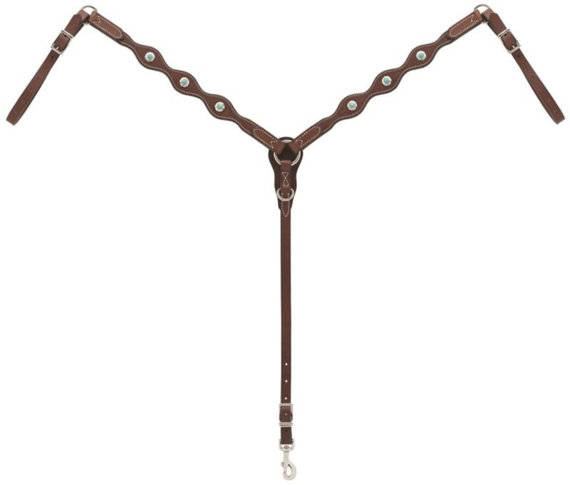 Weaver Snap Tack Breast Collar Horse Brn