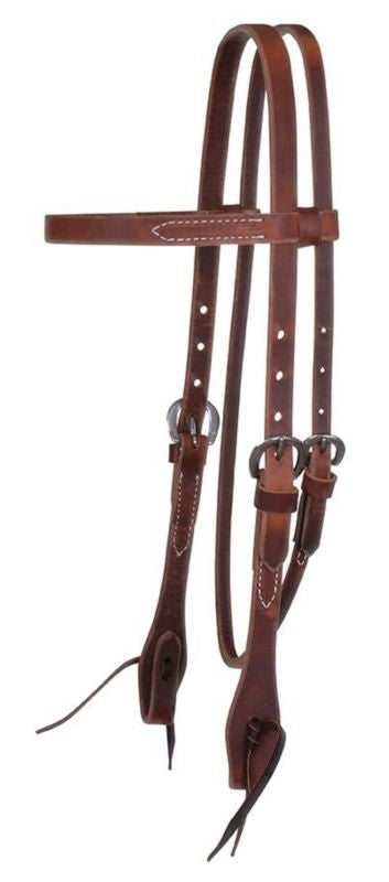 Classic Smooth Rose Harness Browband Headstall Br