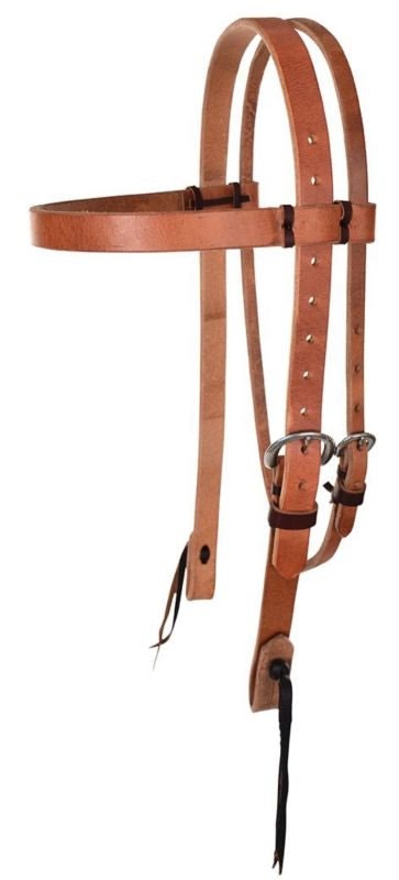 Hermann Oak 1 Heavy Duty Browband Headstall Brn