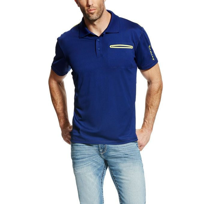 Ariat Men s Freeze Point Polo XL Blue Depth