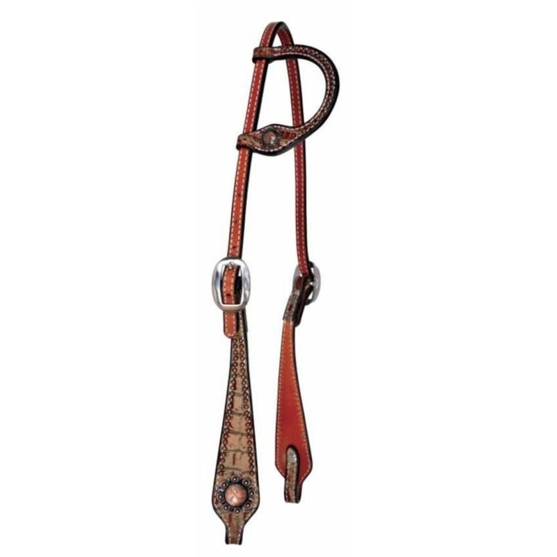 Sure Fit Copper Berry One Ear Headstall Brn