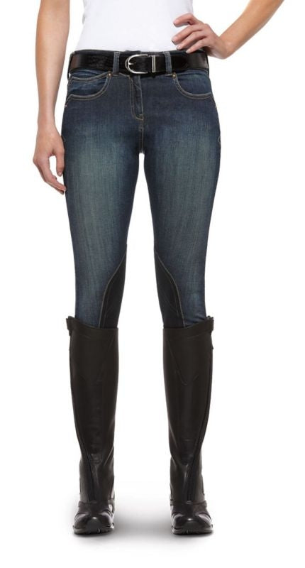 Ariat Ladies Denim Breeches 34 Regular Indigo