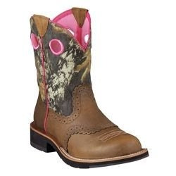 Womens Fatbaby Cowgirl Boot 9.5 Brown Mossy Oak
