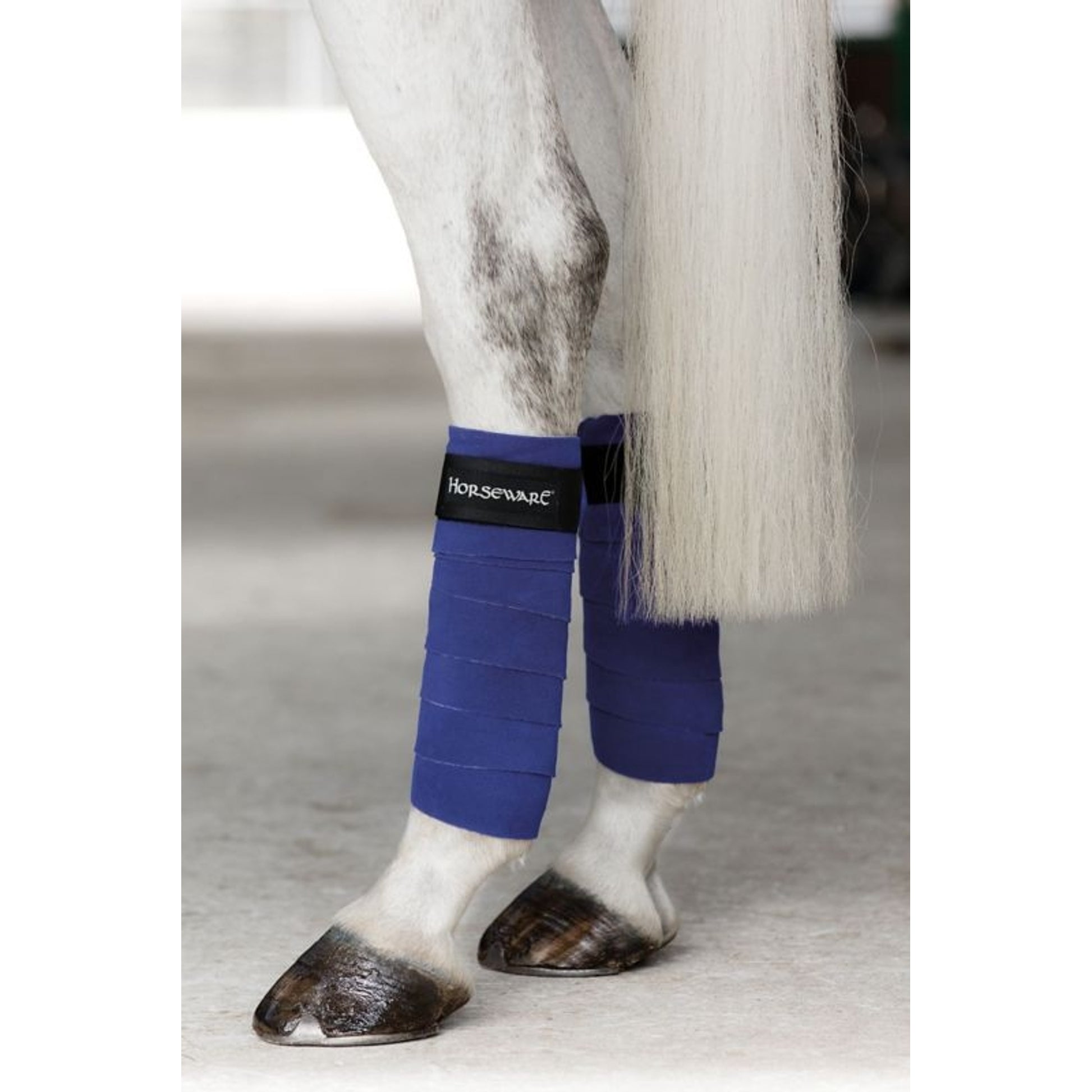 Horseware Fleece Bandages 4 Pack Charcoal/Aqua